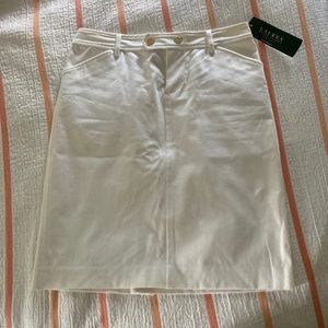 2P Ralph Lauren White Pencil Skirt